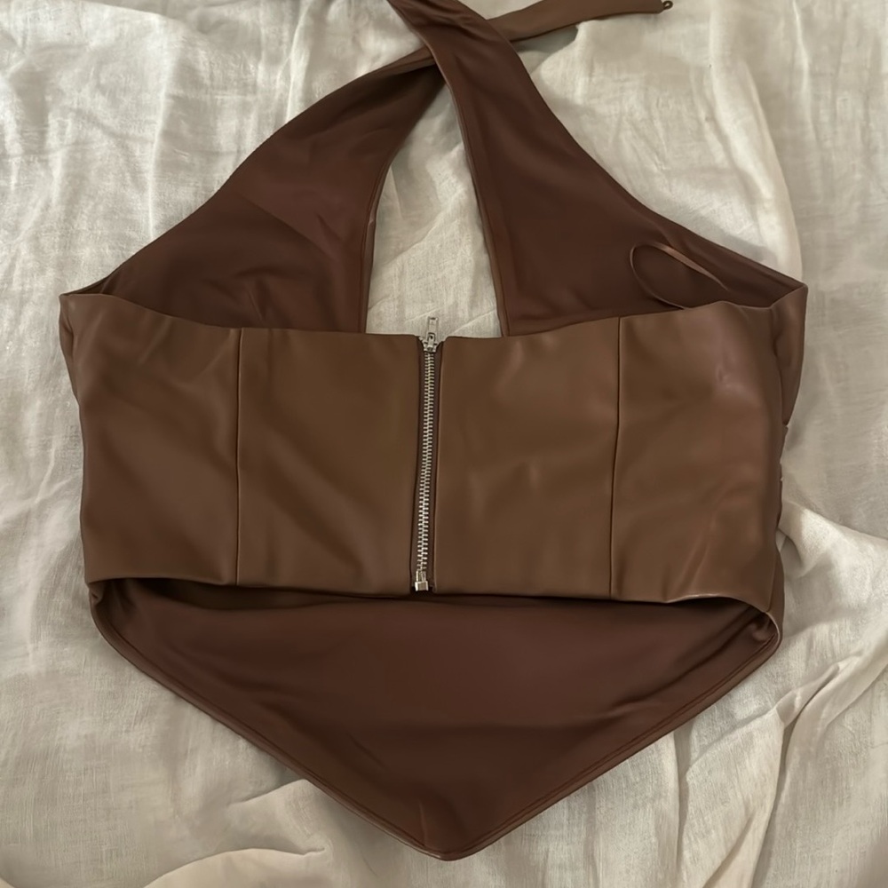 Revolve Brown Top - image 4